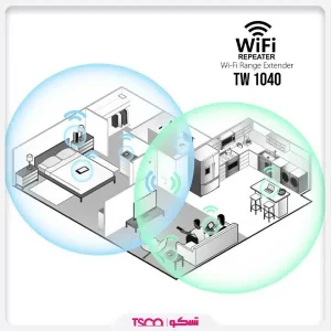 ریپیتر روتر بی‌سیم تسکو مدل TW 1040 