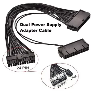 تبدیل برق مادربرد برای اتصال PSU اضافی 24 پین و 20 پین ATX